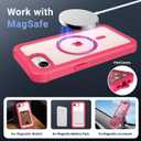 jaroco Magnetic for iPhone 17e Case& iPhone 16e Case, [Compatible with MagSafe][Military Grade Drop Protection][Heavy Duty Protection][Non-Slip][Shockproof] 2-Layer Bumper Phone Case 6.1''-Rose