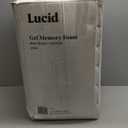 LUCID 2-Inch Ventilated Gel Infused Memory Foam Mattress Topper - King