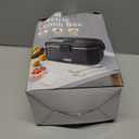 Electric-Lunch-Box-Heated-Food-Warmer 100W Heating Lunchbox for Adults 1.8L Portable Food Heater for Work/Car, 12V/24V/110-230V Lonchera Elctrica Porttil with Fork Spoon (Black)