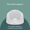Angelcare Baby Bath Support (Gray) | Ideal for Babies Less Than 6 Months Old