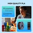 SUNLU PLA 3D Printer Filament PLA Filament 1.75mm, Neatly Wound 3D Printing Filament 1.75mm, Dimensional Accuracy +/- 0.02 mm, Fit Most FDM 3D Printers, 1kg Spool (2.2lbs), Lemon Yellow