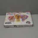 Erosign 500 Pcs All-in-One Pipe Cleaner Flower Making Kit - Complete DIY Craft Set for Kids & Adults | Includes Chenille Stems, Wires, Tape, Stamens, Ribbon, Beads, Pom Poms, Paper, Glue | (Pink)