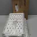 VERIFOST 2 Pack Under Sink Organizers and Storage, Double Sliding Kitchen Cabinet Organizer, 2 Tier Height Adjustable Countertop Organizer for Kitchen Bathroom Laundry, White