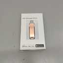 (No APP Required) MFi Certified iPhone Photo Stick, USB Flash Drive 512GB for Photo/Video Backup, 3 in 1 iPhone Memory Stick, High-Speed Thumb Drive Compatible for iPhone/iPad/Android/PC Pink