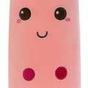 Rexinc Cute Plushies Plush Plushie Long Strawberry Pillow Bubble Tea Stuffed Animal Gift for Kids Adults (Pink Plush,16 Inch)