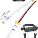 Cold Blade Roronoa Zoro Sword - 41 inches Anime Katana Replica with Belt and Stand - Anime Sword with Authentic Design (G-Yama Enma White)