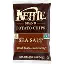 Kettle Brand Potato Chips, Sea Salt Kettle Chips, Snack Bag, 2 Oz (Pack of 6)