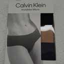 Calvin Klein Women's Invisibles Seamless Hipster Panties, 3 Pack (Speakeasy/Light Caramel/Black, S)