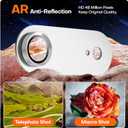 Camera Lens Protector for iPhone Air, Aluminum Alloy Sapphire Glass Camera Cover Screen, Anti-drop, Case Friendly-Cloud White