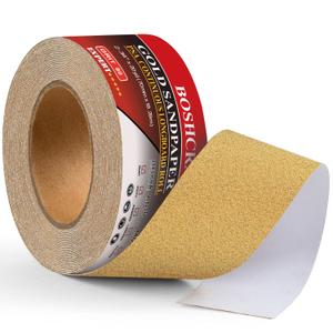 80 Grit PSA Longboard Sandpaper, 20-Yard Long Continuous Roll 2-3/4" Wide Self-Adhesive Sanding Paper for Auto Body Woodworking Metalworking