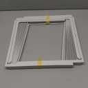 Forestchill Window Air Conditioner Side Panel with Frame, Room AC Accordion Filler Curtain Kit Replacement, Include Window AC Side Panels & Frames, Fit Most 5,000 BTU Units