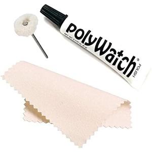 Polywatch Plastic Watch Crystal Scratch Remover String Buff Soft Polisher and Polishing Cloth