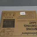 Stone Dish Drying Mat for Kitchen Counter - 24" L16" W Large Foldable Marbled Collapsible Quick Drying Dish Mats, Ultra Absorbent Diatomaceous Earth Mats for Kitchen Dishes Bottles Cups Bathroom