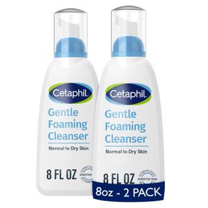 Cetaphil Oil Free Gentle Foaming Cleanser For Dry to Normal, Sensitive Skin, 8oz Pack of 2,  Bioderma - Atoderm - Hydrating Shower Gel 16.5 Oz Pack of 2, Neutrogena Ultra Sheer Dry-Touch Water Resistant 3 Oz 