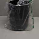 YEW DESIGN Matte Black Round Compact Trash Can Mini, 2 Gallons / 7.5L Garbage Bin, Tiny Wastebasket for Bathrooms, Office, Under Desk, Bedroom, Laundry Room, Kitchen, Kids Room, and Dorm, Black Ground