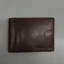 Wallet for Men Slim RFID Blocking Bifold Carbon Fiber,Minimalist Small Compact Front Pocket Credit Card Holder,Thin Mens Leather Wallets Smart Security With 2 ID windows 1 Cash (Dark Brown)