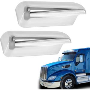 Door Mirror Chrome Cover fit for 2013-2022 Peterbilt 579 Truck Right Passenger Side (Pair)