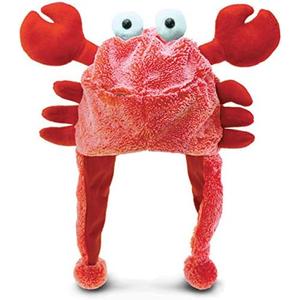 Puzzled Brown Moose Plush Hat - Super Soft Warm Hat With Ear Flaps, Cozy Fleece Winter Hat For Kids & Teens - One Size