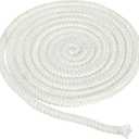 PATIKIL 3/8"x 118" Wood Stove Gasket, Fiberglass Round High-Temperature Resistance Seal Rope Replacement for Stoves Fireplace Door, White