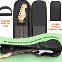 CAHAYA Electric Guitar Bag Gig Bag Case 0.3in Thick Padding Backpack Soft Electric Guitar Case Green CY0293