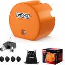 GYO Heavy Duty Trailer Hitch Lock, Universal Trailer Coupler Lock Fits 1-7/8", 2" & 2-5/16" Inch Couplers, Anti Theft Trailer Tongue Lock with 2 Keys & 4 Dust Covers for RV, Boat, Camper