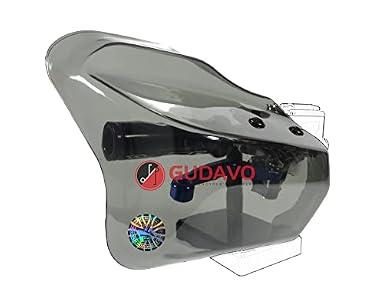 Motorcycle Touring Hand Guards wind protector white/ clear smoky handguard deflectors 8mm10mm Compatible with Harley-Davidson KAWASAKI vn800 900 1500 YAMAHA SUZUKI HONDA BMW