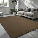 Pettop 4x6 ft Light Brown Area Rugs for Bedroom Living Room, Washable Memory Foam Indoor Carpet, Modern Aesthetic Minimalist Non Slip Soft Comfy Carpet for Boys Girls Dorm Home Decor