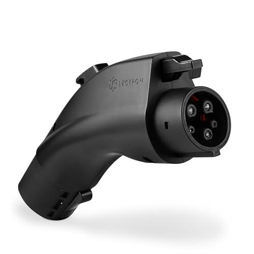 Lectron Tesla to J1772 EV Charging Adapter – NACS Converter, 48 Amp & 240V, Compatible with Tesla High Powered Connectors, Destination Chargers & Mobile Connectors for J1772 Electric Vehicles (Black)