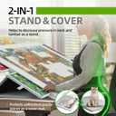 LAVIEVERT 1500 Piece Tilting Jigsaw Puzzle Board with 2-in-1 Stand & Cover, Lightweight Puzzle Boards with 6 Drawers, Portable Felt Jigsaw Storage Table for Adults - Light Gray, 35.4 X 24.4 Inches