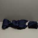 MIULEE Navy Blue Sheer Curtains 108 Inches Long, 4 Panels Set, Light Filtering Rod Pocket Voile Drapes Window Treatments, Semi Transparent Airy Fabric for Bedroom and Living Room, 42 x 108 Inches