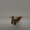 2Pcs Mini Brid Figurines Plant Pot Hang Decor Resin Bird's Nest Sculpture Decoration for Succulent Cactus Pots