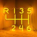 Car Gearbox Neon Sign, Neon Manual Gearbox Design Gifts for Dad, LED Garage Lamp Neon Lights for Wall Decor, Man Cave Garage Decor, USB Neon Sign for Auto Room Garage Repair Shop Gifts for Husband