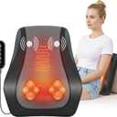 Snailax Shiatsu Back Massager for Back Pain Deep Tissue, Lower Back Neck Massager with Heat, 3D Kneading Back Massager for Chair, Massage Pillow as Gifts for Mom, Dad, Women