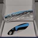 Pet Grooming Combo - Blue Deshedding Brush with Metal Comb for Detangling and Dematting Long, Matted Fur on Cats and Dogs