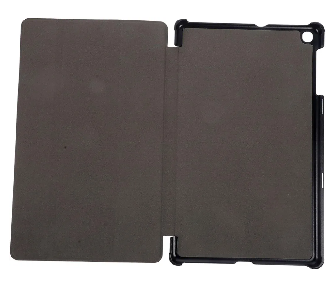 STOBOK Trifold Leather Case Cover for Tablet Pc Stylish Pu Leather Protective Cover Microfiber Interior and Folding Stand for Tab a Black