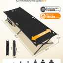 Sportneer Camping Cot: 78.3"x28.7"x14.6" Comfort Cot Bed for Camping Traveling Guest Bed, Sleeping Cots for Adults with Side Pockets & Storage Bag - Ease of Assembly, Support 330 Lbs