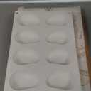 OCPO KITCHEN Mango Silicone Mold for Baking Mousse Cake, Fruit French Dessert, Pastry, Chocolate, Ice Cream, Cake Decoration Mold, 3D Mango Shape (10-Cavity)