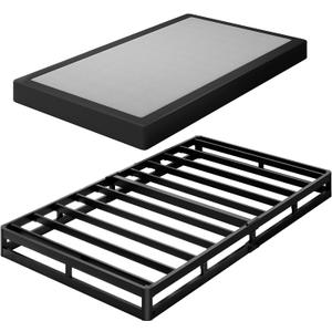 Awesofurni Twin Box Spring, 10 Inch High Profile Twin Box Spring Only, 3000 lbs Heavy Duty Metal Frame Mattress Foundation with Fabric Cover, Easy Assembly-Noise Free
