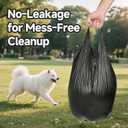 60 Count Pooper Scooper Bags Compatible with Arm and Hammer, Dog Waste Bags with Easy-Tie Handles, Extra Thick with No-Leakage Pet Poop Bag for Swivel Bin and Rake, Multi-Use (Only Dog Poop Bags)