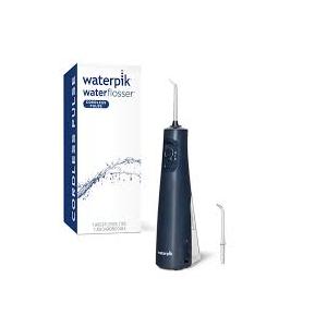 Waterpik Cordless Pulse Rechargeable Portable Water Flosser for Teeth, Gums, Braces Care and Travel with 2 Flossing Tips, Waterproof for Shower, ADA Accepted, WF20 Blue,