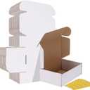 HORLIMER 9x6x3 Shipping Boxes Set of 30, White Corrugated Cardboard Mailer Box for Packing Small Business