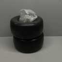 2 PCS 13×6.50-6 Flat Free Lawn Mower Tires and Wheel, Solid Smooth Tread Tire, 13x6.50-6 Zero Turn Mower Front Tires for Commercial Garden Lawn, with 3/4" & 5/8" Bearings, 4"- 8.2" Centered Hub