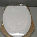 Bemis 1500EC 390 Lift-Off Wood Elongated Toilet Seat, Cotton White (Pack of 1)