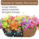 24 Inch Window Baskets with Coconut Liner Outdoor Wall Planter for Plants Long Window Flower Box for Porch Fence Patio Outdoor, Pack of 2