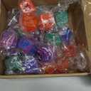 32 Pcs Fidget Stress Cube Bulk Ice Cube Stress Ball Anxiety Relief Soft Squeeze Sensory Ball for Party Favors Prizes Goodie Bag Stuffers (Pink,Blue,Green,Orange)