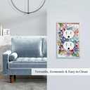 Decorative Art Light Switch Covers Macaron Hues Flowers 1 Gang Single Duplex Outlet Wall Plate Switchplate Electrical Faceplate for Home Decor