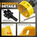 KATA Hole Saw for Recessed Lights: 6 Inch Hole Saw for Recessed Lighting with Dust Bowl - 6 in Hole Drill Cutter with Silicone Dust Catcher Tool for Drywall on Ceiling - Installing LED Can Light Home