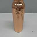 Pure Copper Water Bottle 34 oz, Hammered Drinking Water Bottle, Reusable Ayurvedic Style Bottle for Home Gym Yoga Travel