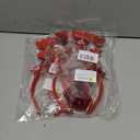 DONCIDAY Red Heart Shape Headband Glitter Sunglasses Sequin Earrings Valentines Day Halloween Cosplay Costume Accessories Set 2 Pack