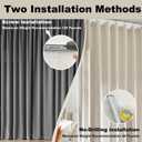 Silent Curtain Track Ceiling Mount, Aluminum Ultra-Thin Ceiling Curtains Tracks System, Low Profile Drape Rail for Inward Opening Window Self Adhesive Slide Curtains Rail Set (6.6ft (2m))